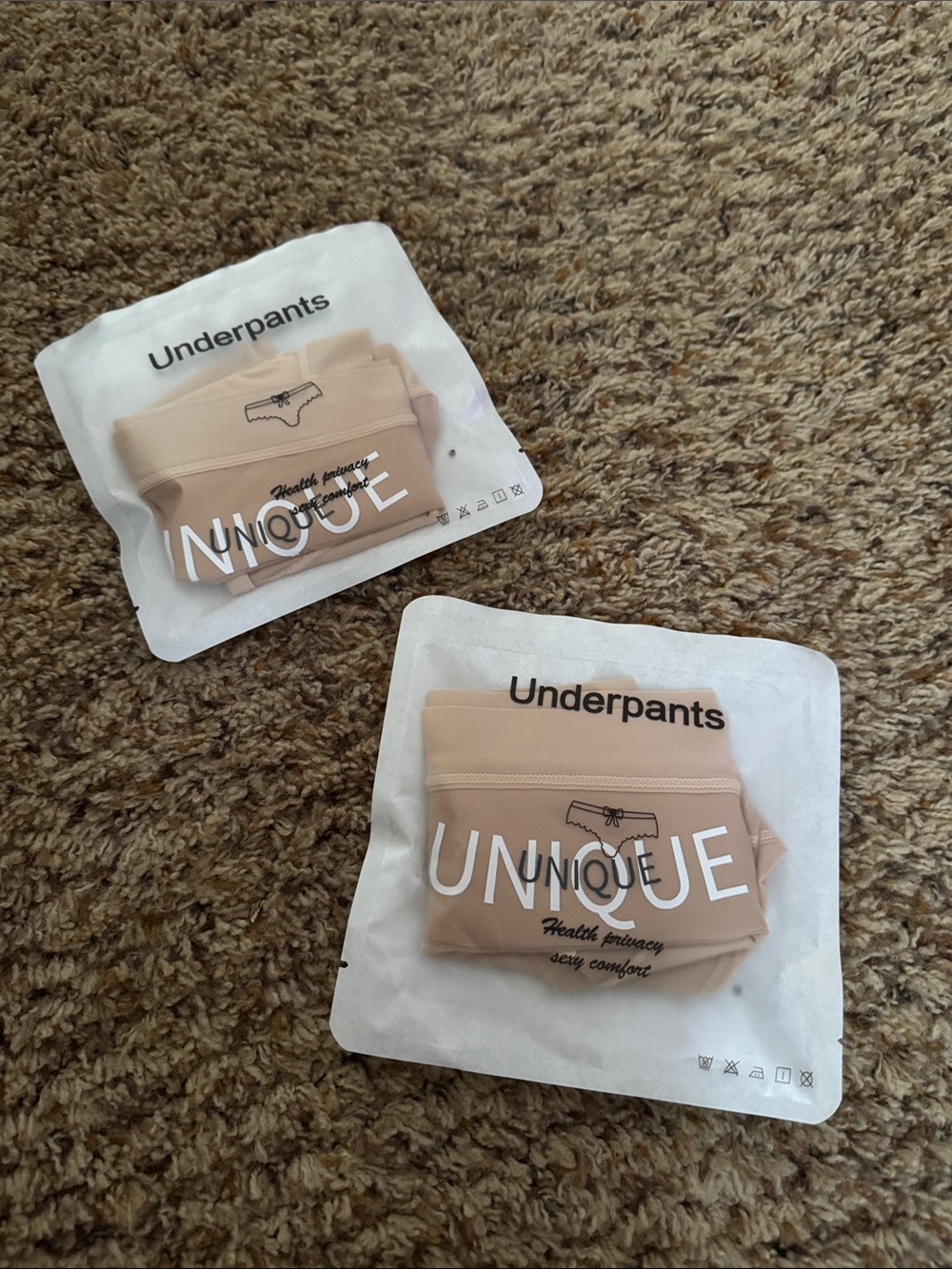 2-Pack Women’s Seamless High Waist Nude Underwear NWT